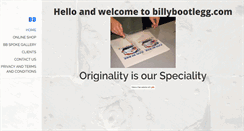 Desktop Screenshot of billybootlegg.com