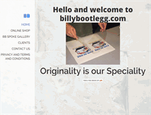 Tablet Screenshot of billybootlegg.com